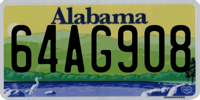 AL license plate 64AG908