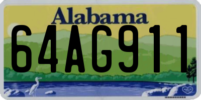 AL license plate 64AG911