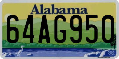 AL license plate 64AG950