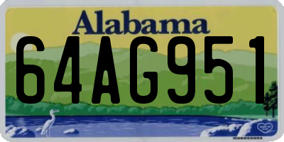 AL license plate 64AG951