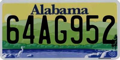 AL license plate 64AG952