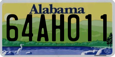 AL license plate 64AH011