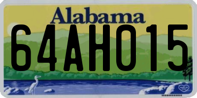 AL license plate 64AH015