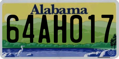 AL license plate 64AH017