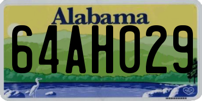 AL license plate 64AH029