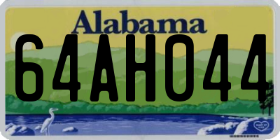 AL license plate 64AH044