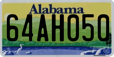 AL license plate 64AH050