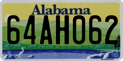 AL license plate 64AH062