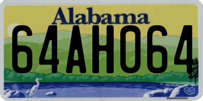 AL license plate 64AH064
