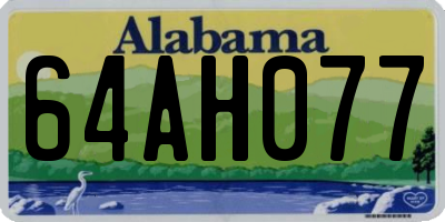 AL license plate 64AH077