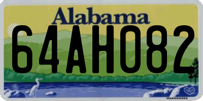 AL license plate 64AH082