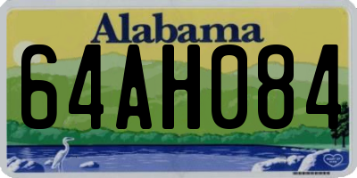 AL license plate 64AH084