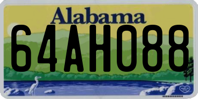 AL license plate 64AH088