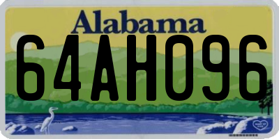 AL license plate 64AH096