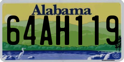 AL license plate 64AH119