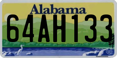 AL license plate 64AH133