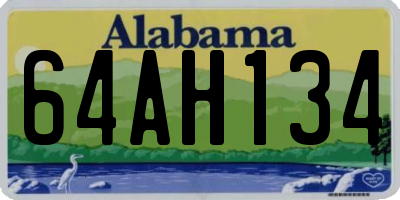 AL license plate 64AH134