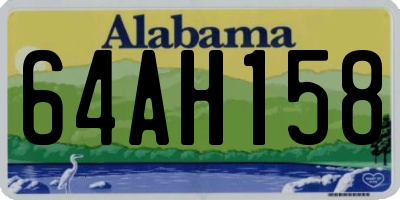 AL license plate 64AH158
