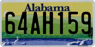 AL license plate 64AH159