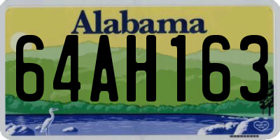 AL license plate 64AH163