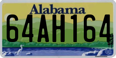 AL license plate 64AH164