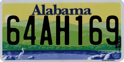 AL license plate 64AH169