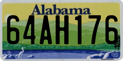 AL license plate 64AH176