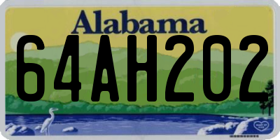 AL license plate 64AH202