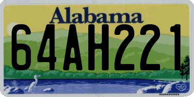 AL license plate 64AH221