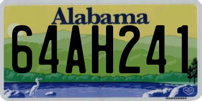 AL license plate 64AH241
