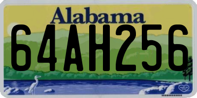AL license plate 64AH256