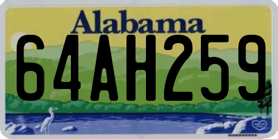 AL license plate 64AH259