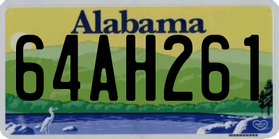 AL license plate 64AH261