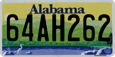 AL license plate 64AH262