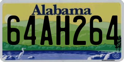 AL license plate 64AH264