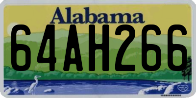 AL license plate 64AH266