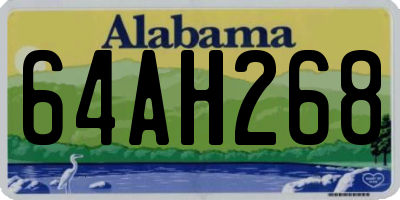 AL license plate 64AH268