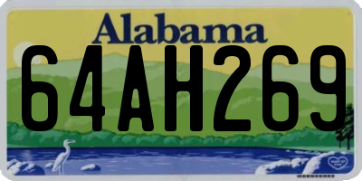 AL license plate 64AH269