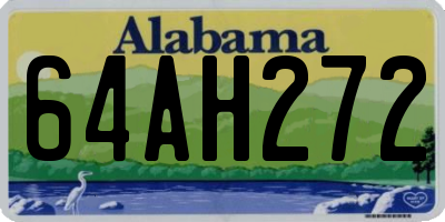 AL license plate 64AH272