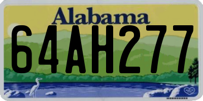 AL license plate 64AH277