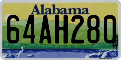 AL license plate 64AH280