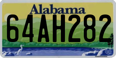 AL license plate 64AH282