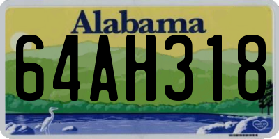 AL license plate 64AH318