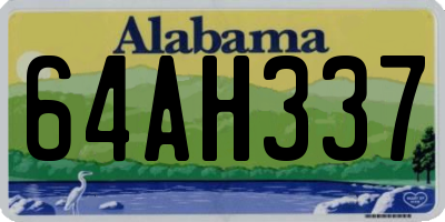 AL license plate 64AH337