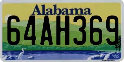 AL license plate 64AH369
