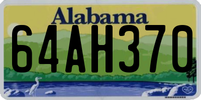 AL license plate 64AH370