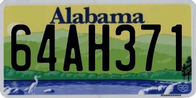 AL license plate 64AH371
