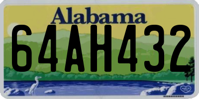 AL license plate 64AH432
