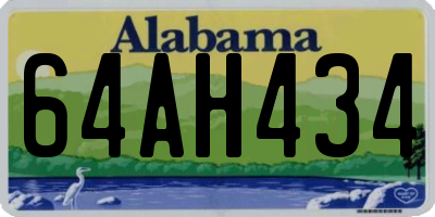 AL license plate 64AH434