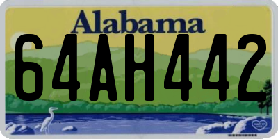 AL license plate 64AH442
